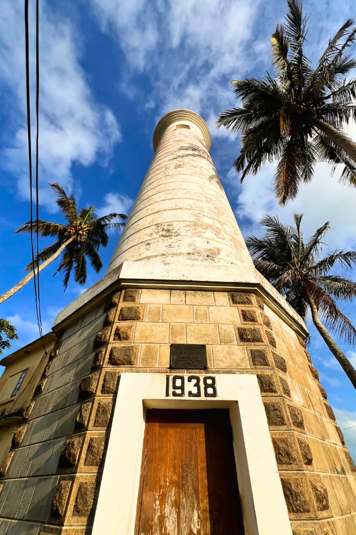 Historic lighthouse in Galle Fort