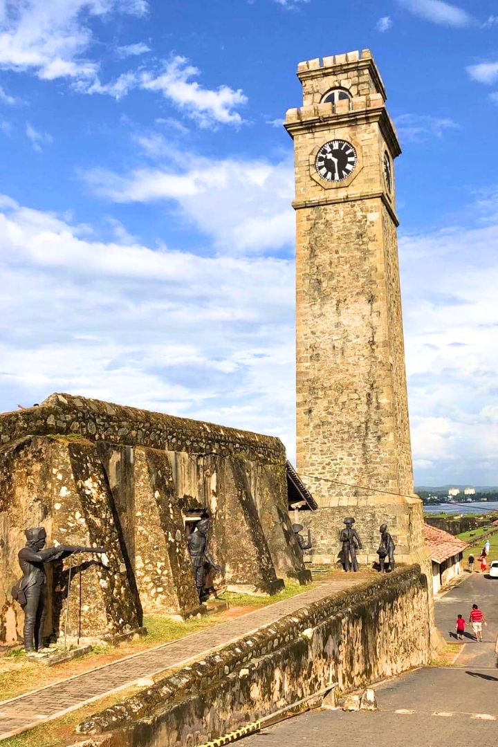 Galle Fort ramparts and clock tower