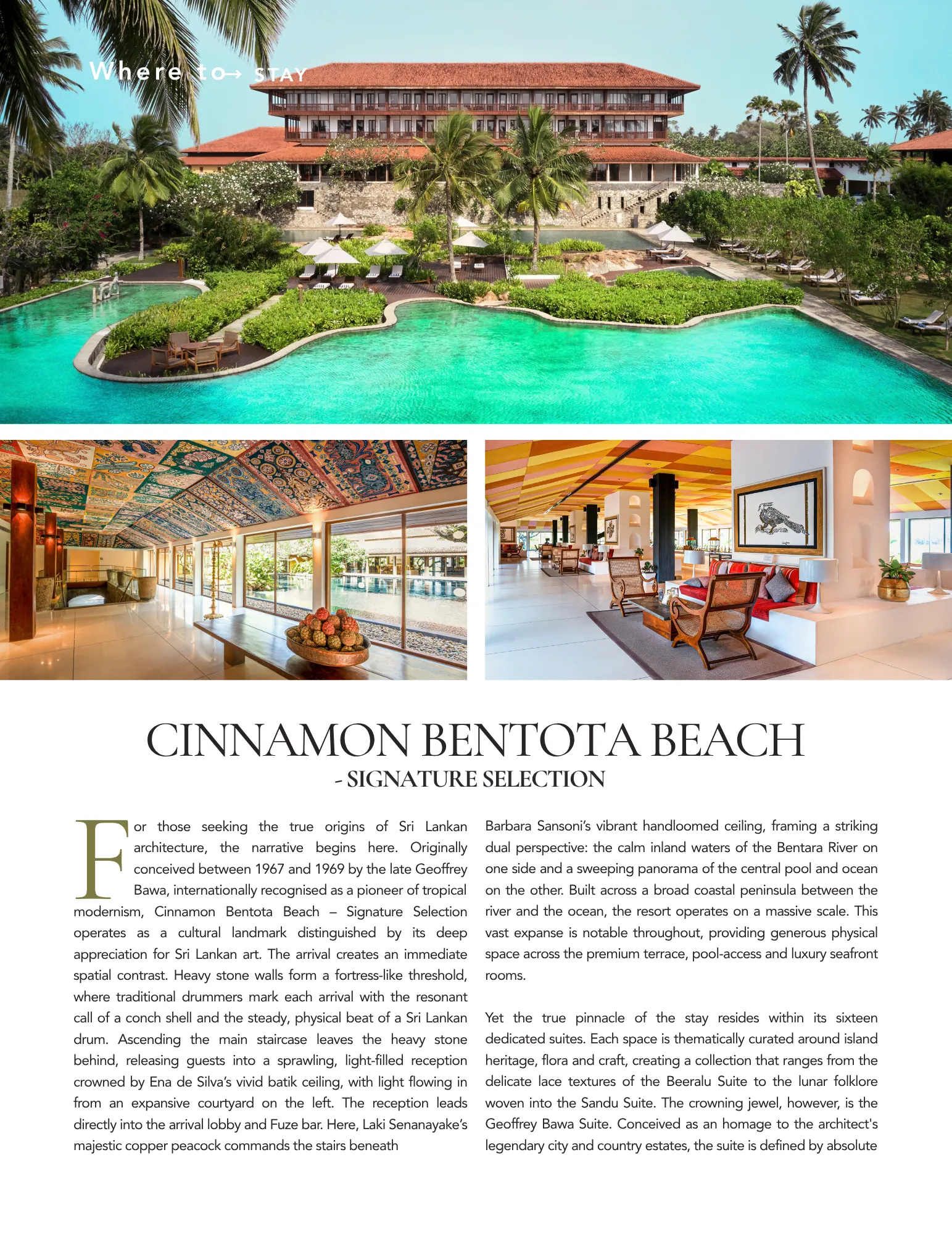 LUXESIO Sri Lanka : Bentota Stay of Choice (Cinnamon Bentota Beach)